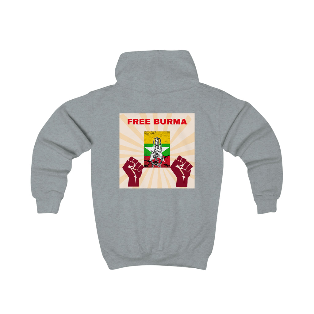 Kids Hoodie (Free Burma)