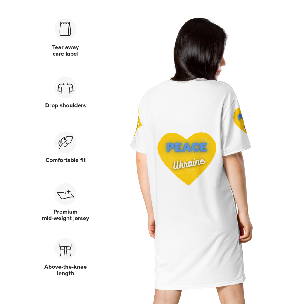 T-shirt dress (Peace, Ukraine)