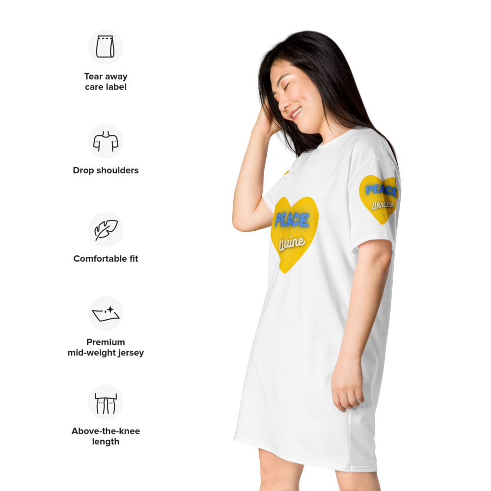 T-shirt dress (Peace, Ukraine)