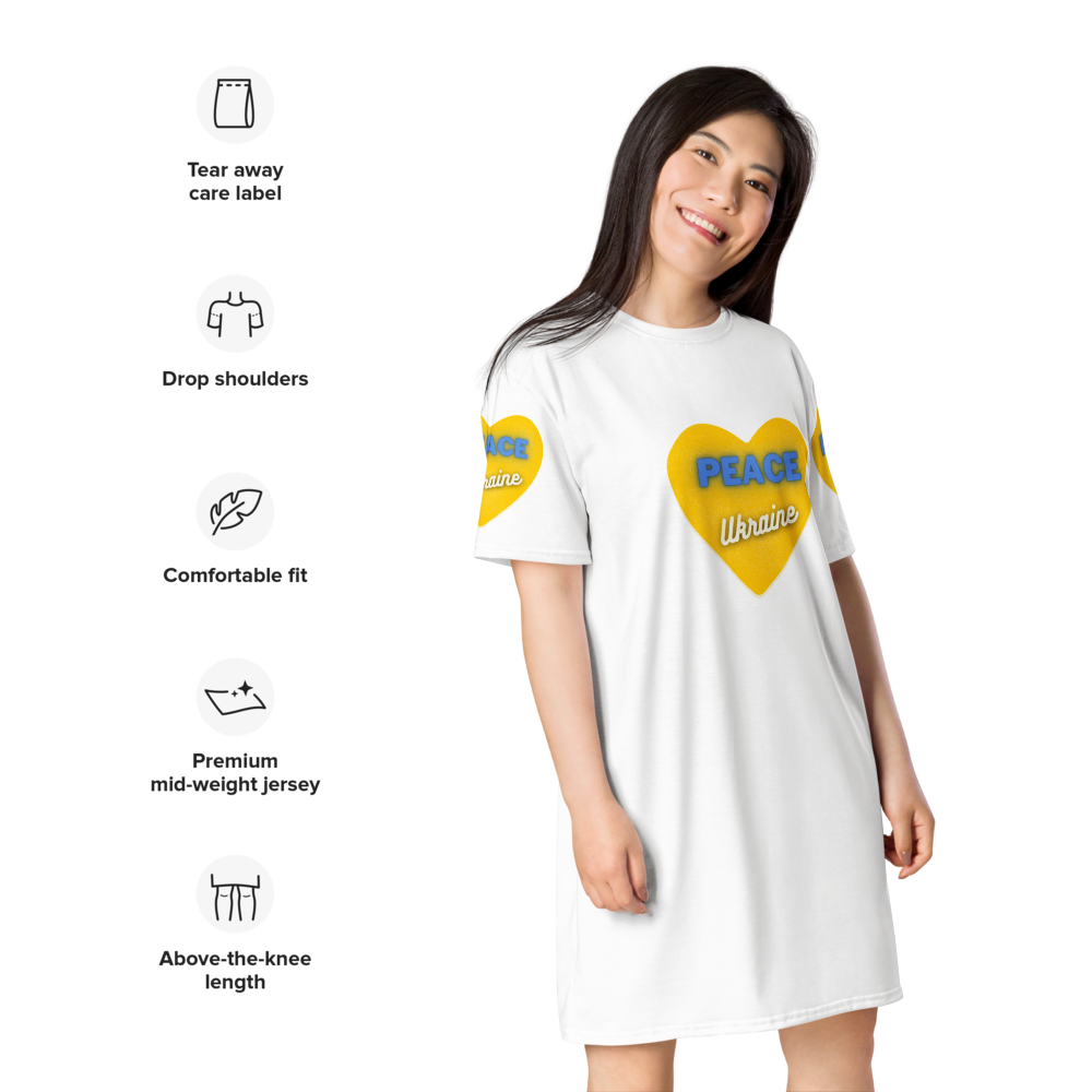 T-shirt dress (Peace, Ukraine)