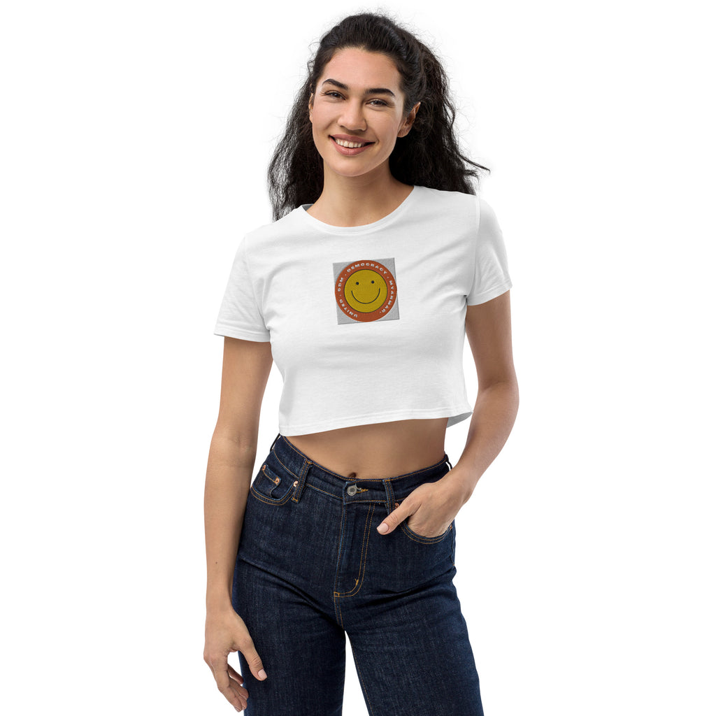 Organic Crop Top (Embroidery)