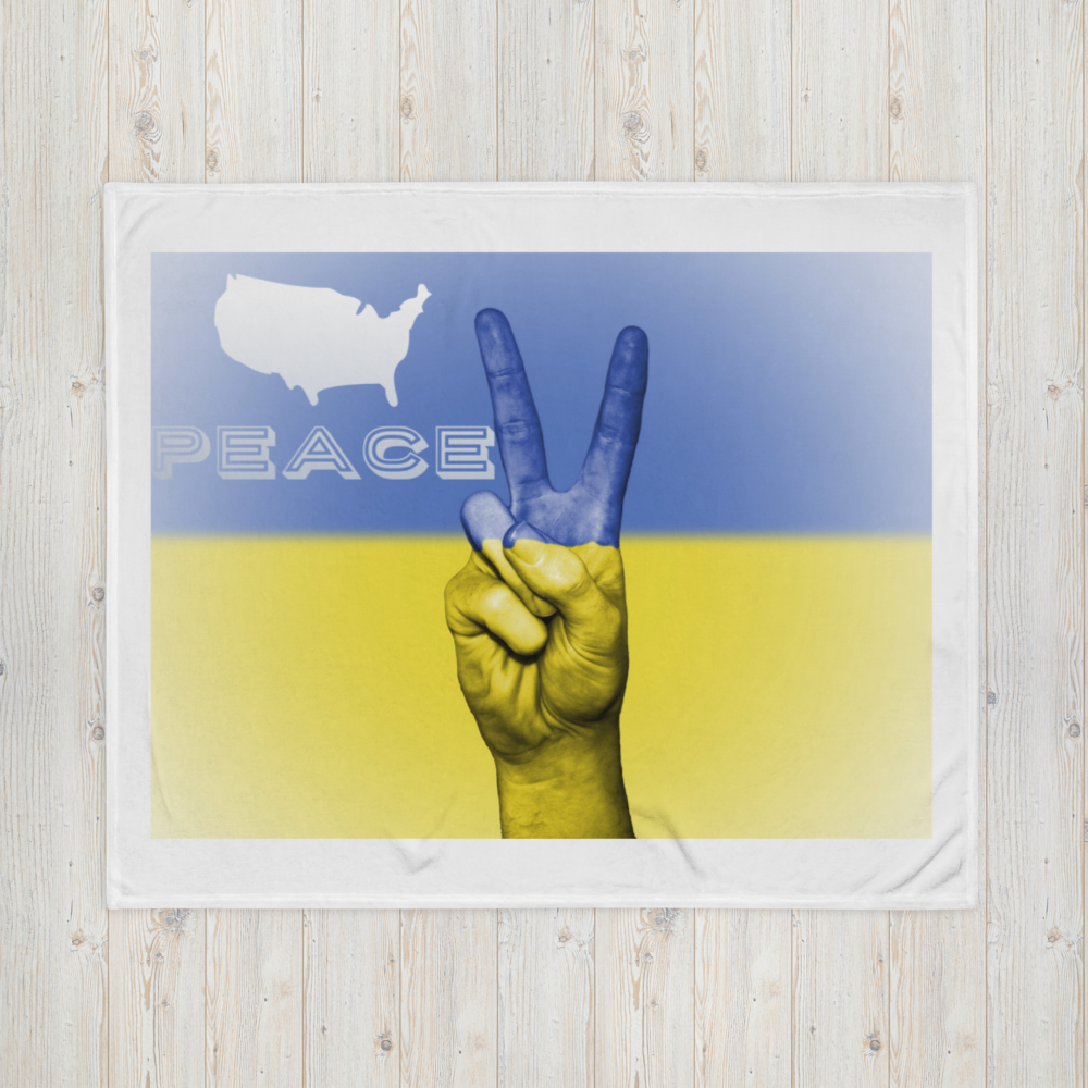 Throw Blanket (Peace, Ukraine)