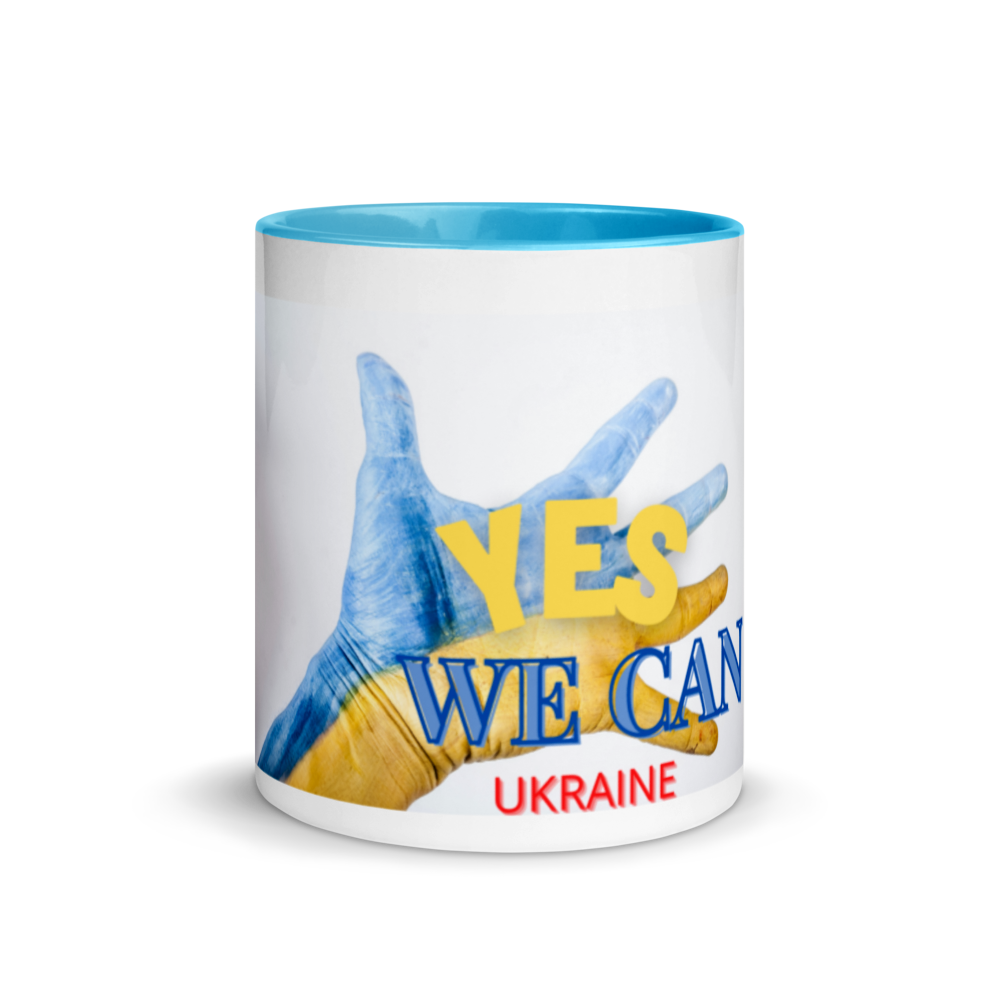 Mug with Color Inside (Yes, We Can. Ukraine)