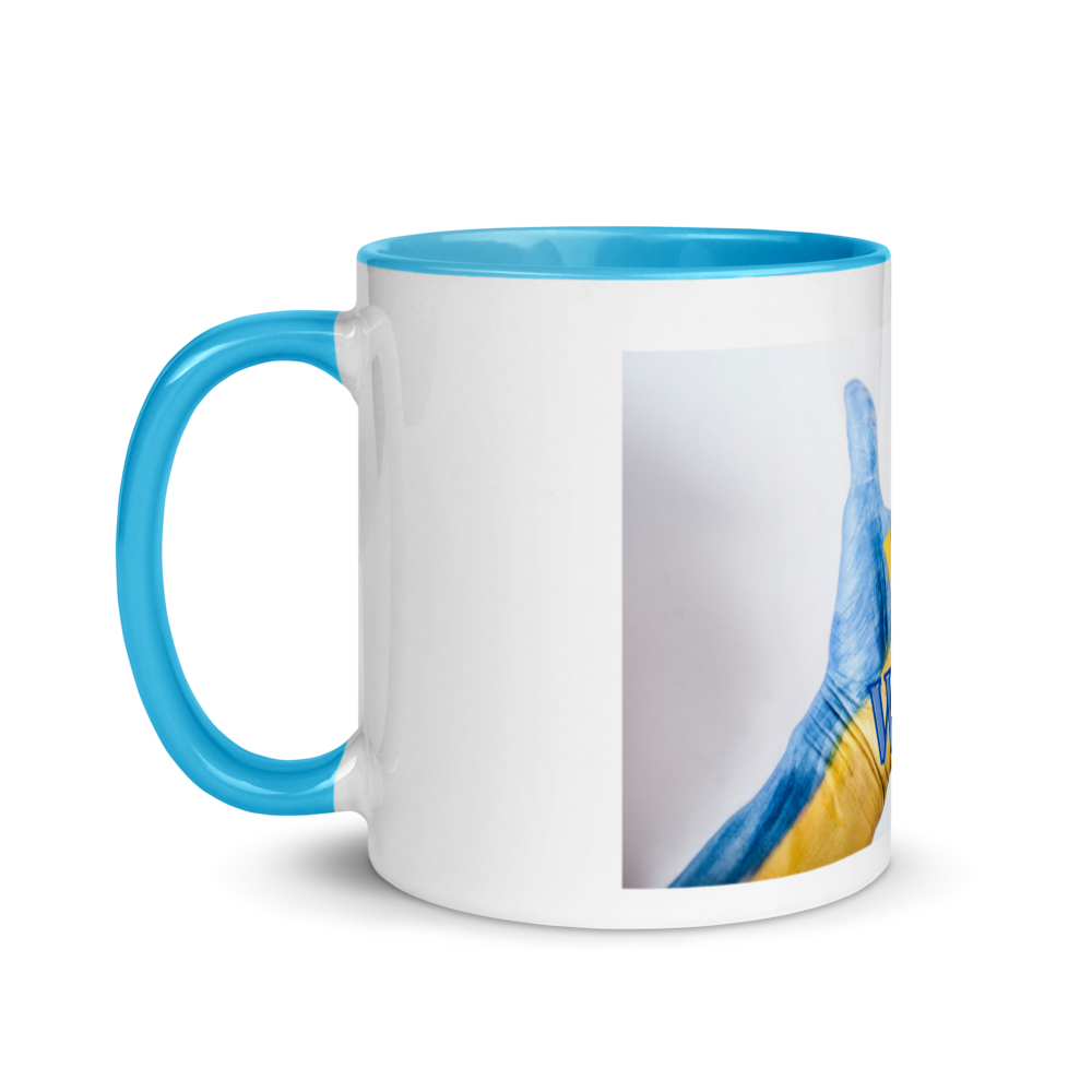 Mug with Color Inside (Yes, We Can. Ukraine)