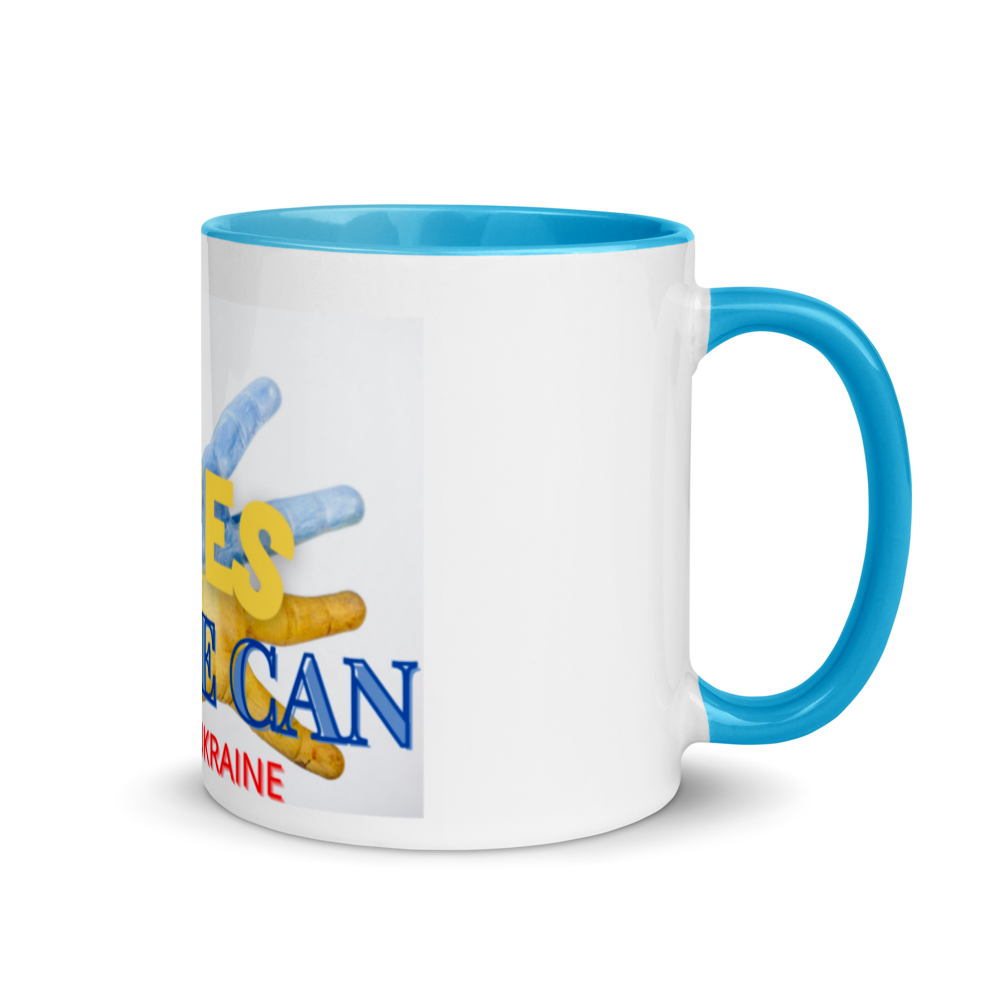 Mug with Color Inside (Yes, We Can. Ukraine)