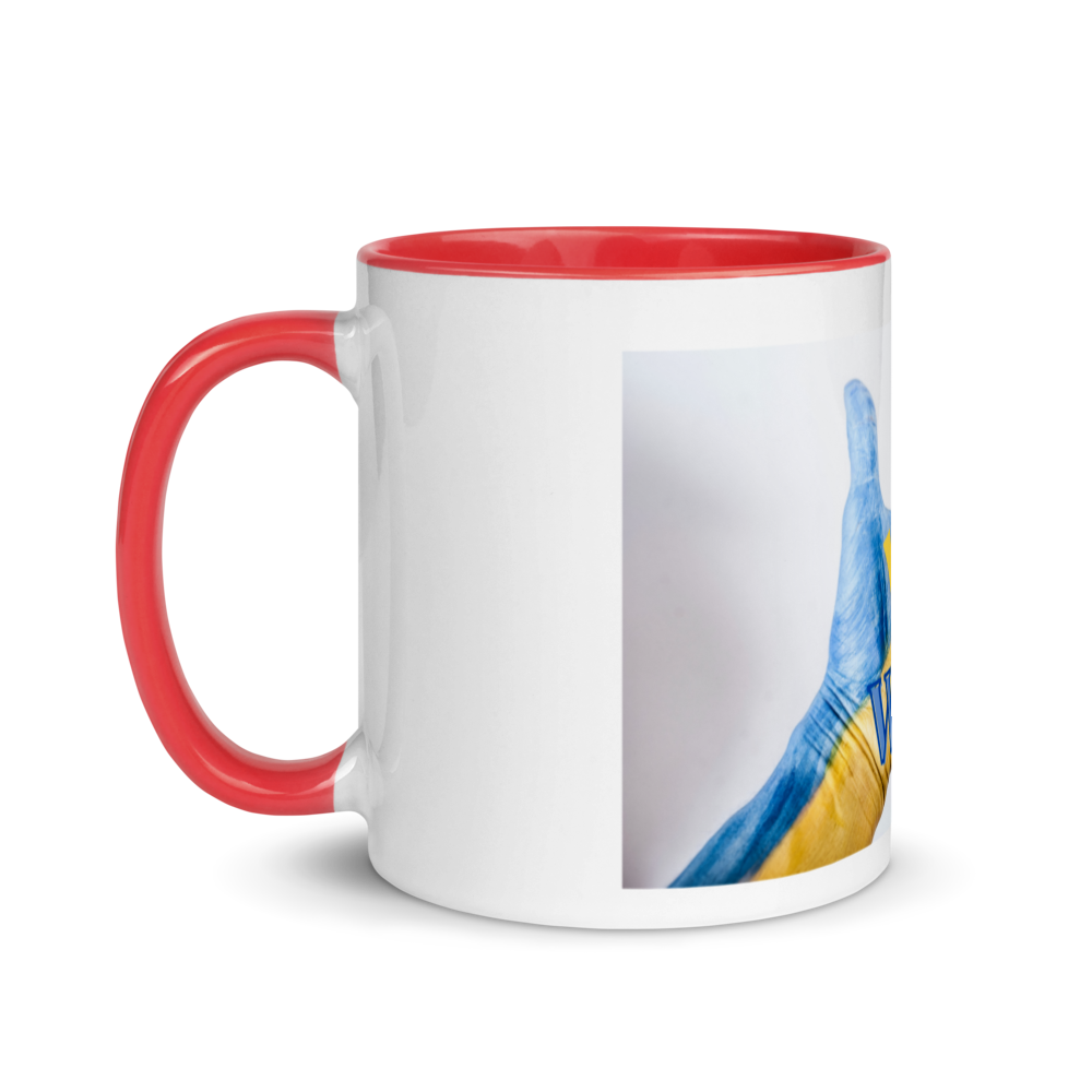 Mug with Color Inside (Yes, We Can. Ukraine)