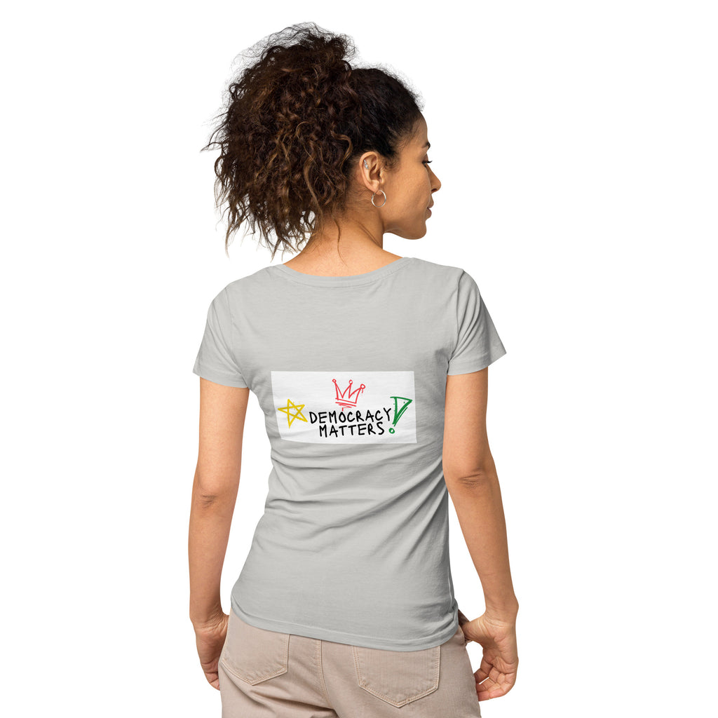 Women’s basic organic t-shirt (Our Lives Matter)